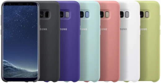 Samsung Galaxy S8 Plus Silicone Cover Roze Origineel afbeelding 4