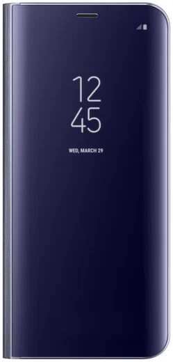 Samsung Galaxy S8 Plus Clear View Flip Case met Standaard Paars afbeelding 1