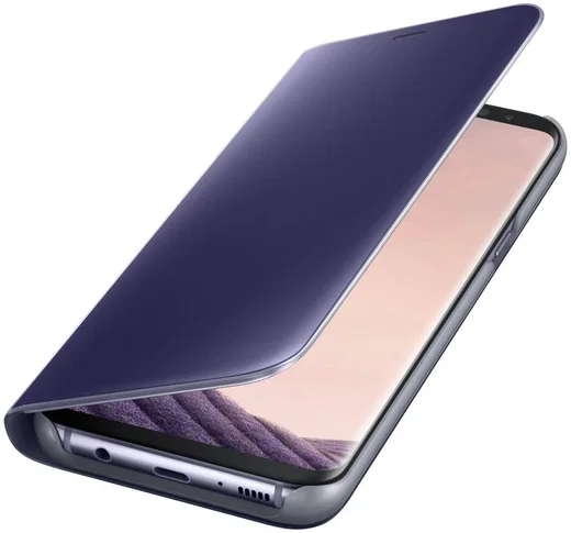 Samsung Galaxy S8 Plus Clear View Flip Case met Standaard Paars afbeelding 2