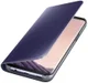 Samsung Galaxy S8 Plus Clear View Flip Case met Standaard Paars afbeelding 2