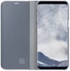 Samsung Galaxy S8 Plus Clear View Flip Case met Standaard Zilver afbeelding 3