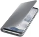Samsung Galaxy S8 Plus Clear View Flip Case met Standaard Zilver afbeelding 4