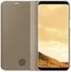 Samsung Galaxy S8 Plus Clear View Flip Case met Standaard Goud afbeelding 3