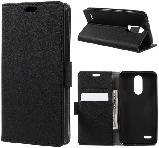 LG K4 (2017) Wallet Hoesje Zwart afbeelding 1
