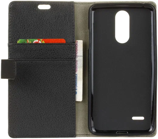 LG K8 (2017) Wallet Hoesje Zwart afbeelding 1