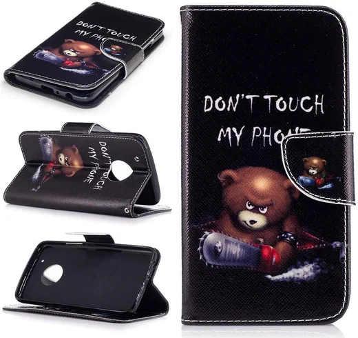 Motorola Moto G5 Plus Portemonnee Hoesje Teddy afbeelding 4