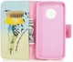 Motorola Moto G5 Plus Portemonnee Hoesje Feathers afbeelding 3