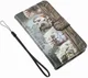 Samsung Galaxy A5 (2017) Portemonnee Print Hoesje Kat en Uil afbeelding 8