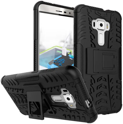 Hybride Asus Zenfone 3 (5.5) Back Cover Zwart afbeelding 1