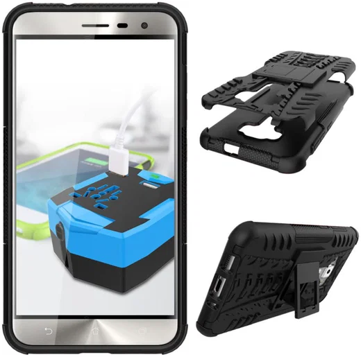 Hybride Asus Zenfone 3 (5.5) Back Cover Zwart afbeelding 4