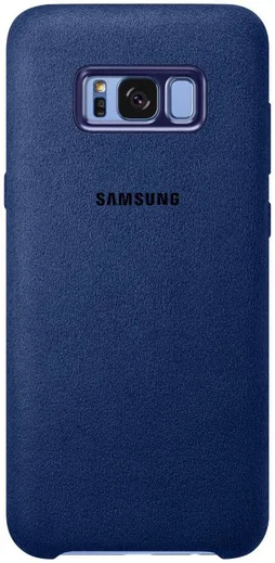 Samsung Galaxy S8 Plus Alcantara Cover Blauw Origineel afbeelding 2