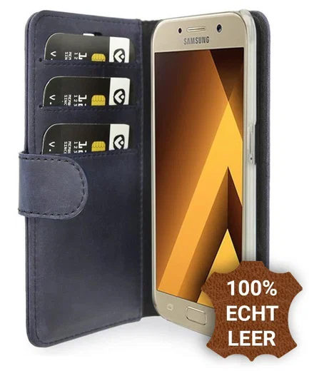 Valenta Classic Luxe Samsung Galaxy A5 2017 Hoesje Leer Bookcase Blauw afbeelding 1