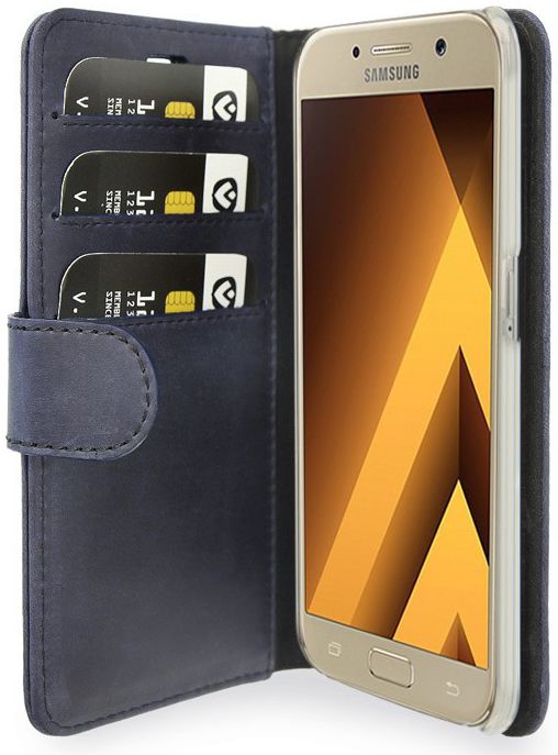 Valenta Classic Luxe Samsung Galaxy A5 2017 Hoesje Leer Bookcase Blauw afbeelding 6