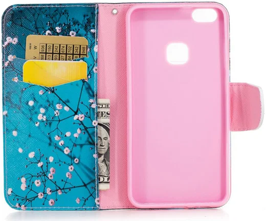 Huawei P10 Lite Portemonnee Hoesje Tree afbeelding 12