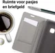 Huawei P10 Lite Linnen Portemonnee Hoesje Zwart afbeelding 2