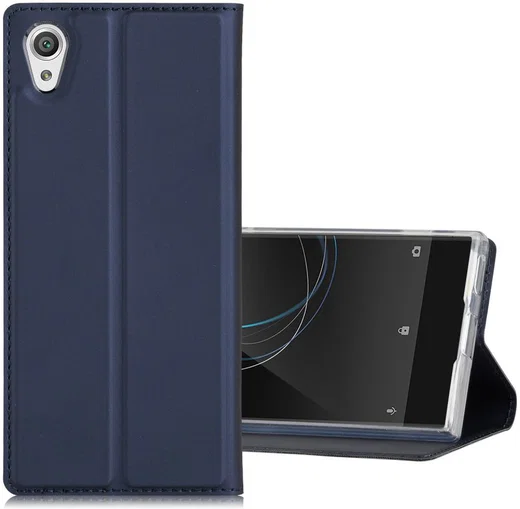 Sony Xperia XA1 Stijlvol Portemonnee Hoesje Blauw afbeelding 6