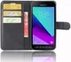 Samsung Galaxy Xcover 4/4s Lychee Portemonnee Hoesje Zwart afbeelding 1