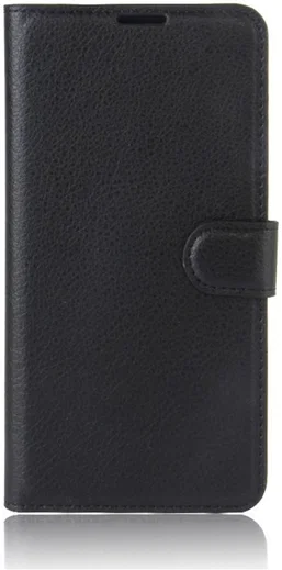 Samsung Galaxy Xcover 4/4s Lychee Portemonnee Hoesje Zwart afbeelding 2