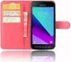 Samsung Galaxy Xcover 4/4s Lychee Portemonnee Hoesje Rood afbeelding 1