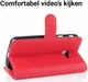 Samsung Galaxy Xcover 4/4s Lychee Portemonnee Hoesje Rood afbeelding 5