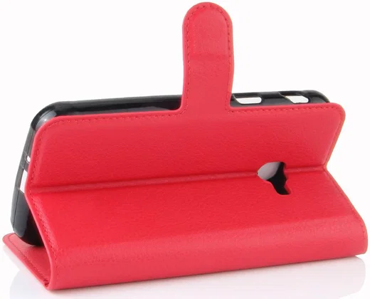 Samsung Galaxy Xcover 4/4s Lychee Portemonnee Hoesje Rood afbeelding 7