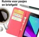 Samsung Galaxy Xcover 4/4s Lychee Portemonnee Hoesje Rood afbeelding 2