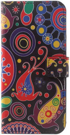 Motorola Moto G5 Plus Portemonnee Hoesje Paisley afbeelding 1