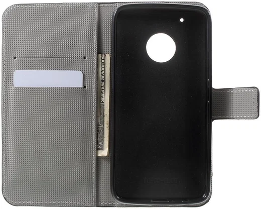 Motorola Moto G5 Plus Portemonnee Hoesje Paisley afbeelding 3