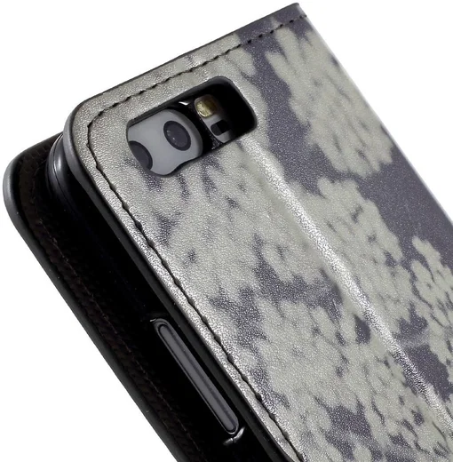 Huawei P10 Portemonnee Print Hoesje White Flowers afbeelding 8