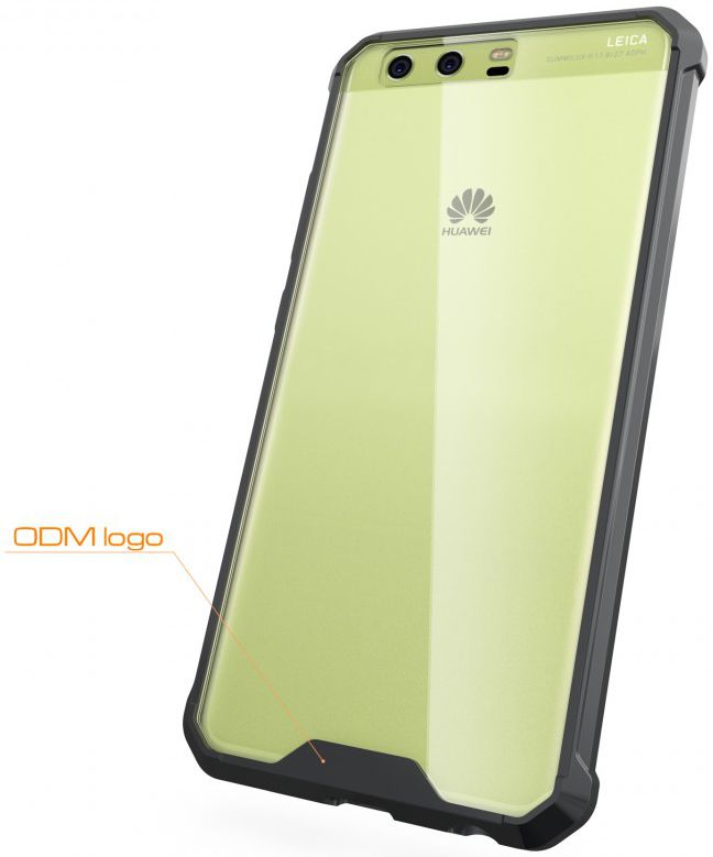 Huawei P10 Hoesje Armor Backcover Transparant Zwart afbeelding 13