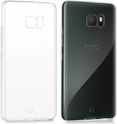 HTC U Ultra Hoesje Dun TPU Transparant afbeelding 4
