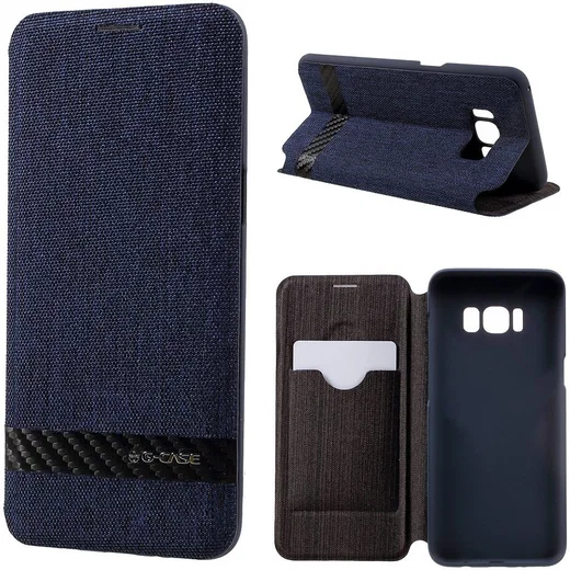 Samsung Galaxy S8 G-CASE met Kaarthouder Blauw afbeelding 6