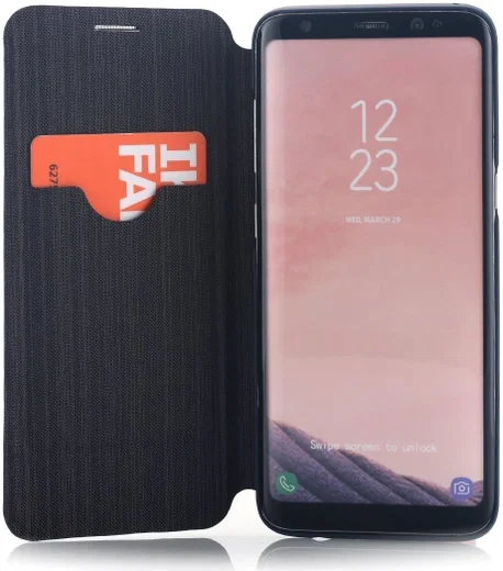 Samsung Galaxy S8 G-CASE met Kaarthouder Blauw afbeelding 3