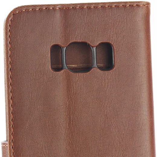 Samsung Galaxy S8 Portemonnee Hoesje met Standaard Bruin afbeelding 9