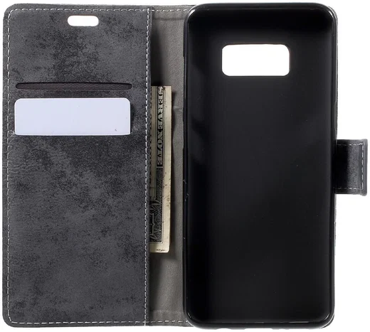 Samsung Galaxy S8 Vintage Bookcase Grijs afbeelding 14