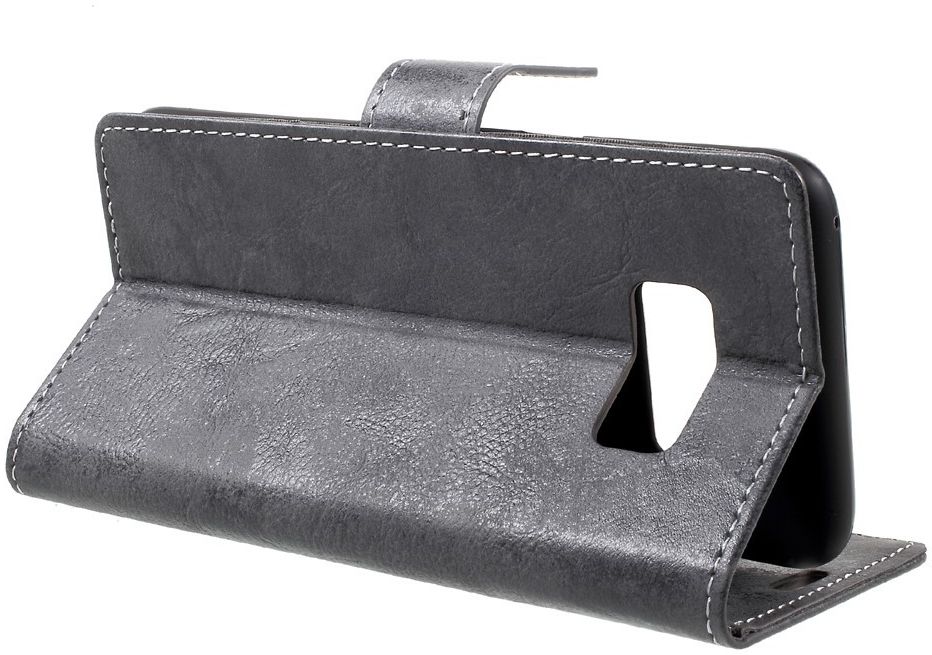 Samsung Galaxy S8 Vintage Bookcase Grijs afbeelding 7