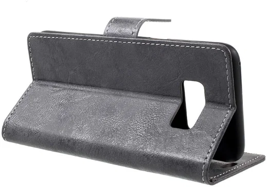 Samsung Galaxy S8 Vintage Bookcase Grijs afbeelding 7