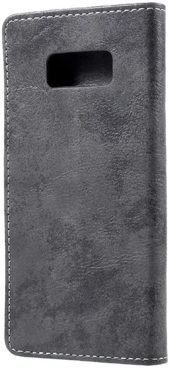 Samsung Galaxy S8 Vintage Bookcase Grijs afbeelding 10