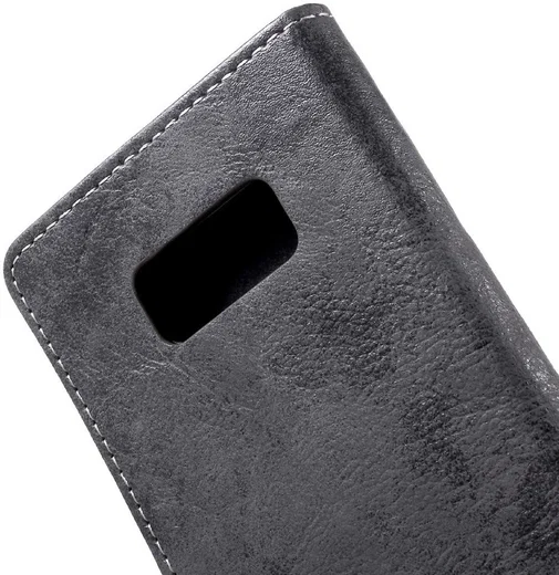Samsung Galaxy S8 Vintage Bookcase Grijs afbeelding 12
