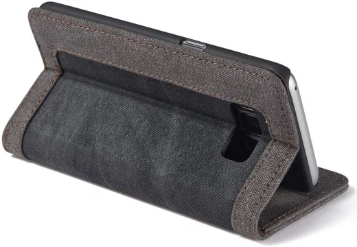 Samsung Galaxy S8 Canvas Portemonnee Hoesje Zwart afbeelding 7