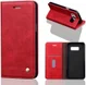 Samsung Galaxy S8 Vintage Portemonnee Hoesje Rood afbeelding 3