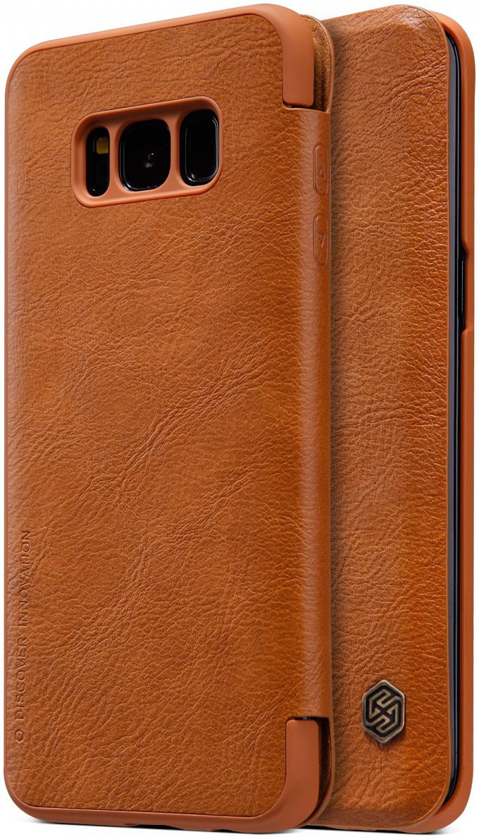 Nillkin Qin Series Flip Hoesje Samsung Galaxy S8 Bruin afbeelding 1