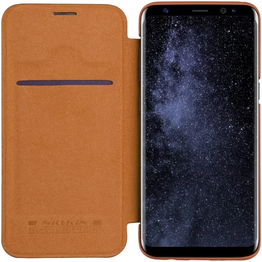 Nillkin Qin Series Flip Hoesje Samsung Galaxy S8 Bruin afbeelding 2
