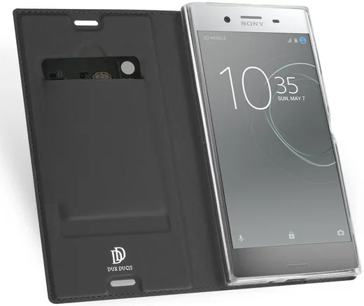 Dux Ducis Sony Xperia XZ Premium Bookcase Hoesje Grijs afbeelding 2