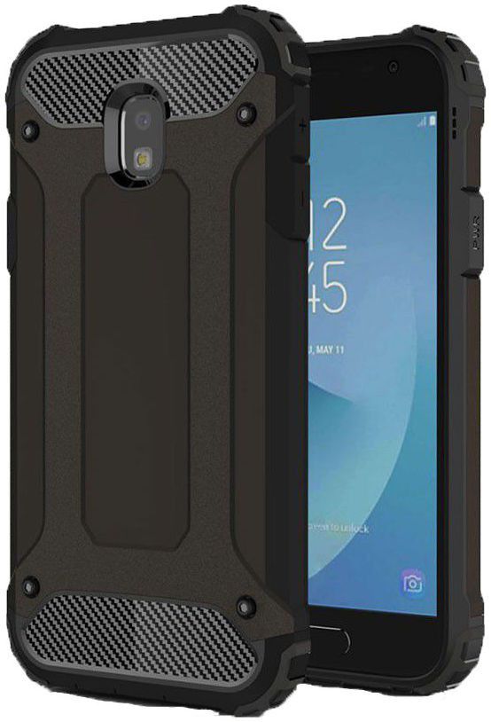 Samsung Galaxy J3 2017 Hybride Hoesje Zwart afbeelding 1