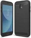 Samsung Galaxy J7 (2017) Geborsteld TPU Hoesje Zwart afbeelding 1