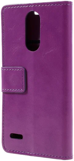 LG K4 (2017) Hoesje met Kaarthouder Paars afbeelding 4