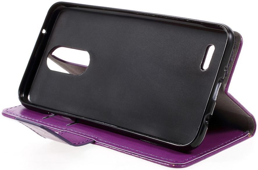 LG K4 (2017) Hoesje met Kaarthouder Paars afbeelding 5