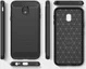 Samsung Galaxy J3 2017 Geborsteld TPU Hoesje Zwart afbeelding 4