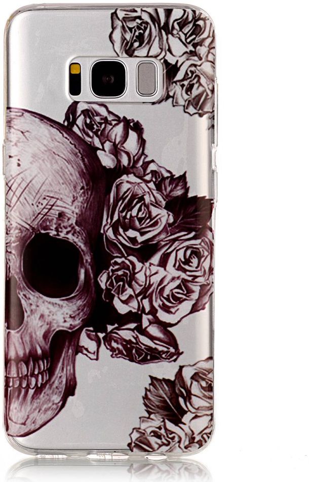 Samsung Galaxy S8 TPU Back Cover Skulls afbeelding 1